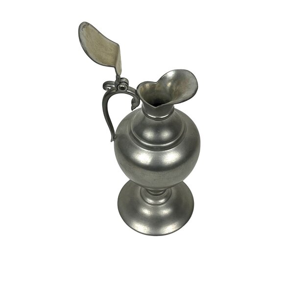 Vintage KMD Royal Holland Pewter Pitcher 7-inch Hinged Lid - Picture 3 of 8